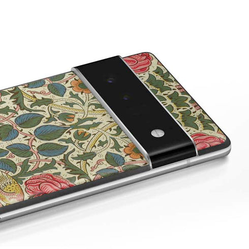 William Morris Rose Google Pixel 6 Pro Skin